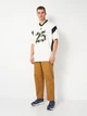 Футболка длинная мужская Adidas Originals Football JY2762 L Белая с принтом (4068808787659) - изображение 3