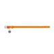 Кожаный ошейник для собак WAUDOG Glamour с QR паспортом без украшений XS Ш 12 мм 21-29 см Orange (32564) - изображение 2