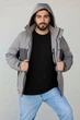 Мужская куртка Sun`s House 2XL Серый (R-BR-178 grey) - изображение 2