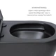 Комплект Qtap Scorpio Matt Black 2 в 1: унитаз подвесной Ultra Quiet QT14332380AMB + биде подвесное QT1455053FMB - изображение 4