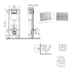 Инсталляция 4 в 1 Qtap Nest Swan Сатин (QT16335180W48206) - изображение 2