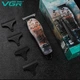 Професійний триммер для стрижки волосся та бороди VGR V-953 з насадками, окантувальна машинка - зображення 3