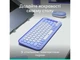 Комплект: клавіатура і миша Logitech POP Icon Combo Liliac (920-013078) - изображение 4