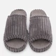 Женские домашние тапочки утепленные меховые с открытым носком FX shoes Лотос 7505 39 25 см Димчастые (2820000022691) - изображение 3