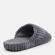 Женские домашние тапочки утепленные меховые с открытым носком FX shoes Лотос 7606 38 24.5 см Серые (2820000022745) - изображение 5