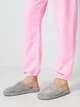Женские домашние тапочки утепленные меховые с закрытым носком FX shoes Лотос 7707 39 25 см Димчастые (2820000022813) - изображение 2