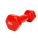 Набор гантель Feel Fit 1 кг 2 шт Красный (M 0289-OR2) - изображение 2