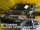 Дефлектори вікон вітровики Mitsubishi Pajero Sport 5D 09-15 вставні 4шт Heko Мітсубісі Паджеро Спорт АМ0007600 - зображення 1