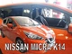 Дефлектори вікон вітровики Nissan Micra K14 5D 17- вставні 4шт Heko Ніссан Мікра АМ0054669 - зображення 1