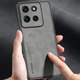 Кожаный чехол - накладка Fanoya для Motorola Moto G86 gray - изображение 3