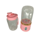 Портативный блендер-соковыжималка Small Portable Juicer Cup 9241 40W 1200 mAh 400 мл Pink - изображение 2