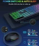 Беспроводная клавиатура и мышь JOMAA RGB-подсветка - изображение 6