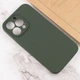 Противоударный Чехол Silicone Case Full Camera Protective (AA) для Apple iPhone 16 Pro Max (6.9") Зеленый / Cyprus Green - изображение 3