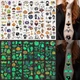 Набор детских временных татуировок "Halloween glow" kids-tatto-halloween-glow-set-1 - изображение 1