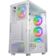 Корпус для ПК 2E Gaming Hexagon G338W, без БЖ, 2xUSB 3.0, 1xUSB Type-C, 1x120mm, 3x120mm ARGB, TG Side Panel, AT (2E-G338W) - зображення 6