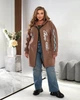 Кардиган женский на флисе мокко 48-50 р2322А.639 - изображение 2