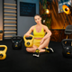 Гиря виниловая 8кг Trex Sport TX-008CKB желтая - изображение 9