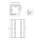 Душова кабіна Lidz Latwa SC90x90.SAT.LOW.GR, скло тоноване 4 мм без піддону - зображення 2