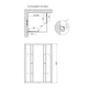 Душова кабіна Lidz Wawel SC90x90.SAT.LOW.DGR, скло темне тоноване 4 мм без піддона - зображення 2