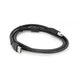 Кабель USB 2.0 AM/BM, 1.8 m, 1 ферит, чорний Voltronic YT-AM/BM-1.8 B - зображення 1