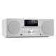 Стереосистема музичний центр Auna Harvard Micro Stereo DAB+ (10031950) білий - зображення 1