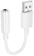 Переходник BOROFONE BV22 Lemon external sound card USB-A to 3.5 White - изображение 1