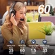 Bluetooth гарнітура Sarevile V5.2 з шумозаглушенням мікрофона, 60 годин роботи, бездротова гарнітура для дзвінків, офісу та водіїв - зображення 5