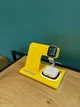 Беспроводная зарядка 4 в 1 для Apple Watch iPhone Airpods Бездротова зарядка A80 QI док-станція iPhone - изображение 3