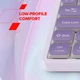 Клавіатура дротова Canyon OnType 10 TKL Low Profile USB Pink (CNS-HKB10P) - зображення 6