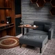 Приставний мобільний столик із регулюванням висоти Hommex Mobidesk Duo USB Walnut (TH-010-2 Walnut) - зображення 4