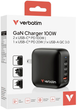 Мережевий зарядний пристрій Verbatim Travel Mini GaN 100W Black (0023942322313) - зображення 8