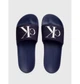 Тапочки мужские Calvin Klein Slide Monogram Co 46 Синій CKM306 - изображение 3