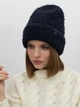 Шапка женская Malisa Робі 15-1630-CM-193 One Size Темно-синяя - изображение 1
