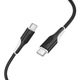 Кабель USB Type-C to USB Type-C / Провод юсб тайп си на юсб тайп си для быстрой зарядки и передачи данных 60W 1м Black - изображение 3