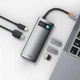 USB-Хаб Baseus USB-C Metal Gleam Series 5in1 Gray (CAHUB-CX0G) - зображення 8