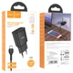 СЗУ Hoco C88A Star round 2.4A (2USB-A) + кабель USB to Type-C Черный - изображение 4