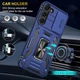 Чехол противоударный Epik Defender Cam Ring Case для Samsung Galaxy S21+ Синий / Navy - изображение 4