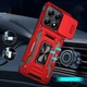 Чохол протиударний Epik Defender Cam Ring Case на Xiaomi 14T Червоний / Red - зображення 2