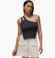 Кофта женские Jordan Asymmetrical Ribbed S Чорний FN5798-045 - изображение 1