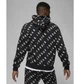 Бомбер мужской Jordan Essentials Aop Fleece Pullover L Чорно-білий DV7640-010 - изображение 3