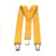 Подростковые подтяжки Gofin желтые однотонные PBT-4211 - изображение 2