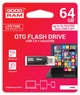 Флеш-накопитель USB3.0 64GB OTG GOODRAM OTN3 (Twin) Black (OTN3-0640K0R11) - изображение 3