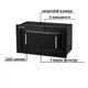 Вытяжка кухонная GRANADO Palamos 1614-1200 black glass - изображение 3
