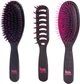 Набір професійних щіток для укладки волосся TEK Salone Ash Wood Finishing Brushes Kit з натуральною та нейлоновою щетиною 3 шт (8021293070404) - зображення 1