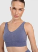 Спортивный топ женский 4F 4FWAW25USBAF210-30A XS-S Синий (5905700708735) - изображение 1