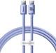 Кабель Baseus Crystal Shine Series Fast Charging Data Cable Type-C to Type-C 100W 1.2m Purple (CAJY000605) - зображення 1
