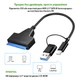 Адаптер USB3.0 Type-A/C HDD 2,5" SATA II/III / SSD Dynamode (DM-AD-SATA-U3) - зображення 3