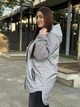 Жіноча стьобана куртка-кардиган з капюшоном Uaclothes 52-54 Сірий (like34849-152691396) - изображение 3