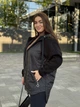 Жіноча стьобана куртка-кардиган з капюшоном Uaclothes 64/66 Чорний (like34851-1527113144) - изображение 3