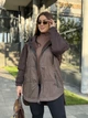 Жіноча стьобана куртка-кардиган з капюшоном Uaclothes 64/66 Коричневий (like34728-1514713144) - изображение 2
